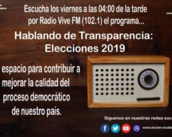 Escuche el programa Hablando de Transparencia: Elecciones 2019