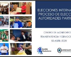 El Centro de Monitoreo de Acción Ciudadana presenta informe de democracia interna de los partidos políticos