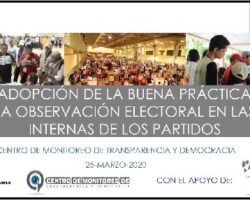 El Centro de Monitoreo de Acción Ciudadana presenta la propuesta: la adopción de la buena práctica de la observación electoral