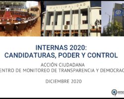 El Centro de Monitoreo de Acción Ciudadana presenta los resultados del informe: «Internas 2020: Candidaturas, poder y control»