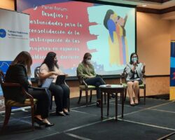 Acción Ciudadana participa en foro: “Retos y desafíos para la consolidación de la participación de las mujeres en espacios públicos”