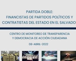 Acción Ciudadana presenta el informe: «Partida doble: Financistas de partidos políticos y contratistas del Estado en El Salvador»